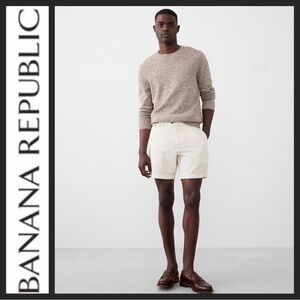 NWT Banana Republic Men's White Linen Shorts